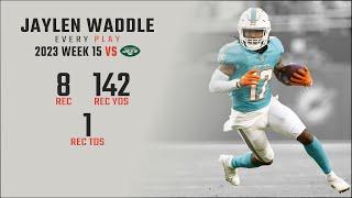 Jaylen Waddle Week 15  Every Target and Catch vs New York Jets  2023 NFL Highlights