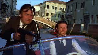 MOONRAKER  Bond drives the gondola through Marks Square