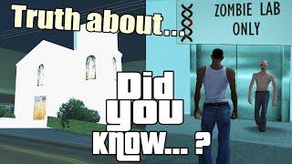 GTA San Andreas Secrets and Facts 40 Zombie Lab Truth Easter Eggs Bayside Church Demons Myths