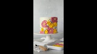 Decorate a Floral Palette Knife Cake