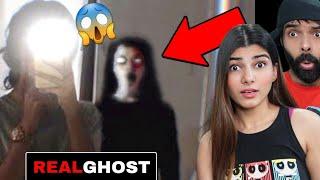 5 असली भूत  5 Scary Ghost Caught On Video  Reaction  Deepak Ahlawat