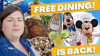 DISNEY WORLD FREE DINING PLAN 2025 EXPLAINED  Vital Changes + Get The Most Out Of Your Dining Plan