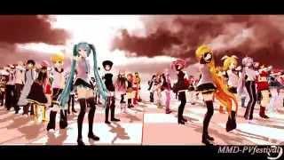 【MMD-PVF3】84人でTIMBER【VOCALOIDUTAU+】