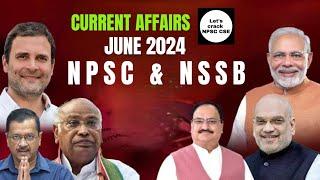 Current Affairs  Complete June 2024  NPSC & NSSB