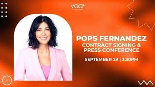 POPS FERNANDEZ Contract Signing + Press Conference with VIVA