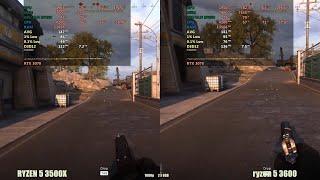 AMD Ryzen 3600 vs Ryzen 3500X  RTX 3070