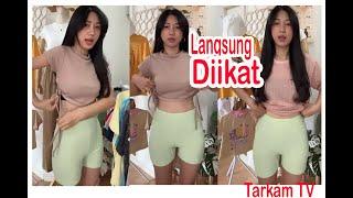 Short Perempuan Dan Kaos Oblong. Live Jualan Online Pakaian. Olshop terbaru