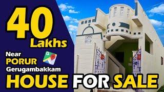 Low Budget Resale House in Chennai  Individual House for Sale in Gerugambakkam Near Porur