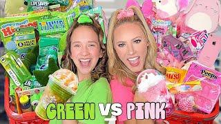 GREEN  VS PINK  TARGET SHOPPING CHALLENGE