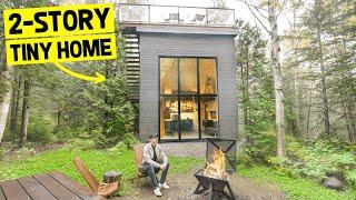 2-STORY 300sqft TINY HOME TOWER w Rooftop Deck Full Airbnb Tour