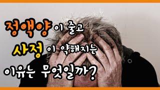 정액양이 줄어들고 사정이 약해지는 이유는?