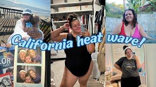 end of summer vlog heat wave beach day & San Diego activities