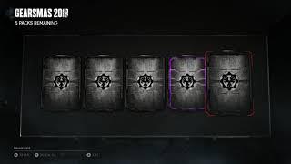 Gears of War 4 Gearsmas Packs opening