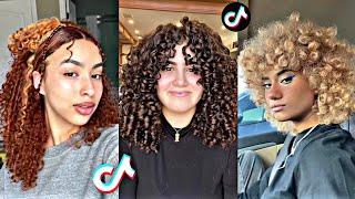 Curly Hair Transformations Tiktok Compilation ‍️️