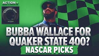 Will AGGRESSIVE Bubba Wallace WIN Quaker State 400? NASCAR Picks & Predictions  Running Hot