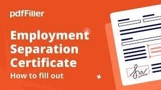 Step-by-Step Guide to Completing the Blank Employment Separation Certificate Online