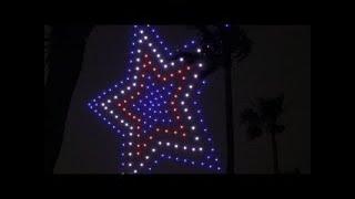 July 4th DRONE SHOW in Redondo Beach USA 