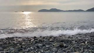 Sound effects of calm waves at Mongdol Beach in Geoje Island  Sound of sleepy  Focus  Meditation