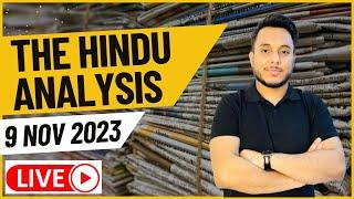 The Hindu Analysis 9 November 2023  Daily Current Affairs and News Analysis UPSC IAS