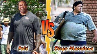 Pelé VS Diego Maradona Transformation ⭐ 2022  The King VS The Golden Boy 