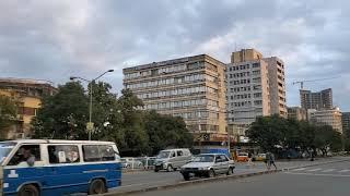 Driving in Addis Ababa Ethiopia from Goma Kuteba to Mexico area  NEW 2020