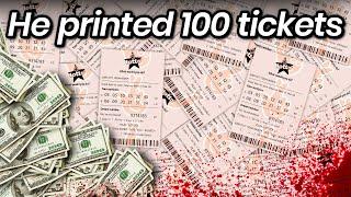 He kept printing fake lottery tickets.. it ended his life.