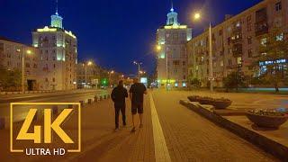 Trip to Zaporizhzhia Ukraine - 4K City Walking Tour with City Sounds
