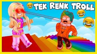 TEK RENK MERDİVEN AMA TROLLEMECE VAR  ROBLOX Stairs Of RAGE @HanKanaL @KubraNisaYoutube