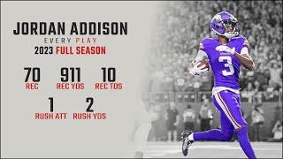 Jordan Addison Full Season Replay Every Target Catch and Run in the 2023 NFL Season