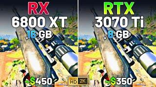 RX 6800 XT vs RTX 3070 Ti - Test in 12 Games in 2024