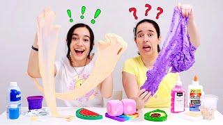 SLIME COM BATALHA DE POP IT TOYS  Desafio Super Divertido de Fidget Toys com a Mamãe Fabi