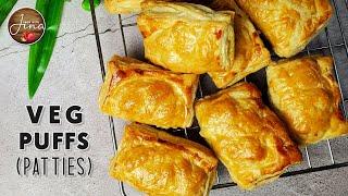 Veg Puffs Patties  Veg Puff Pastries  How to make puff pastries  How to make patties  Veg Puffs