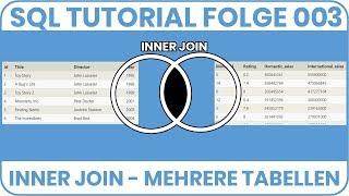 SQL Inner Join - Mehrere Tabellen miteinander verknüpfen - SQL Tutorial Deutsch 003