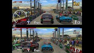 Sega Rally 2 PC 2 player VS races All Stages 60fps