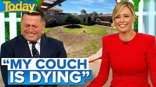 Ally’s remark on her poor lawn maintenance has Karl in stitches  Today Show Australia