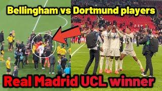 Jude Bellingham vs Dortmund players after Real Madrid won UCL final