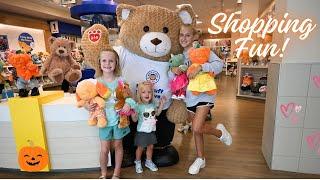 Shopping at Build-A-Bear For New Halloween Exclusive Build-A-Bears  Having Fun at the Mall