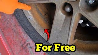 How To Make Your Alloys Wheels Rust For Free #shorts