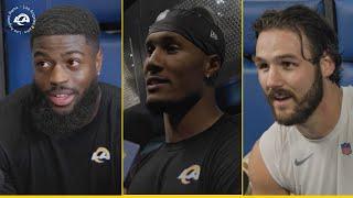 Jared Verse Quentin Lake & Colby Parkinson On Week 2 Preparation  Locker Room Interviews