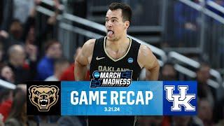 Oakland STUNS Kentucky In UPSET WIN Gohlke notches 10 3-POINTERS I March Madness Recap I CBS Sports