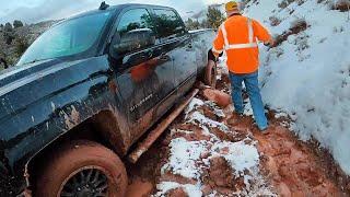 Ive Never Seen The Trail Like This...Chevy Silverado Stuck Bad