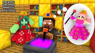 Minecraft  BREWING CUTE GIRLFRIEND PRINCESS  HAHA BIGSCHOOL