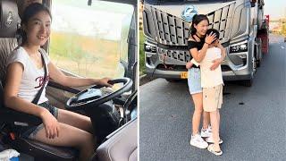 Female Truck Driver Huishan Little Moment with Her Cousin Before Work