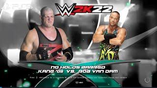 WWE 2K22 PS5 - ROB VAN DAM vs KANE GAMEPLAY  NO HOLDS BARRED MATCH SUMMERSLAM 2003 1080P 60FPS