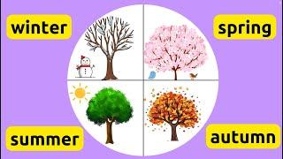 Seasons for kids  Vocabulary  4 Seasons with Game
