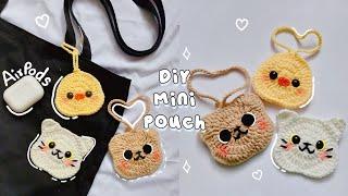  Crochet Mini Pouch Tutorial  for small essentials