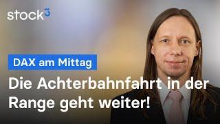 Berg- und Talfahrt hält an DAX-Analyse am Mittag