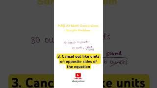 How to do HESI A2 Math Conversions  Sample Problem & Solution #prenursing #nursingentranceexam