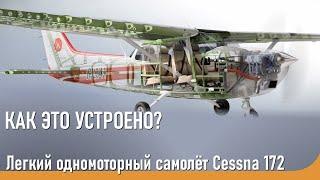 Лёгкий одномоторный самолёт Cessna 172  Как это устроено?  Joyplanes  Pilot Institute