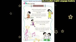 Grade - 3 Whats your favourite? Song @eela-excellentenglish